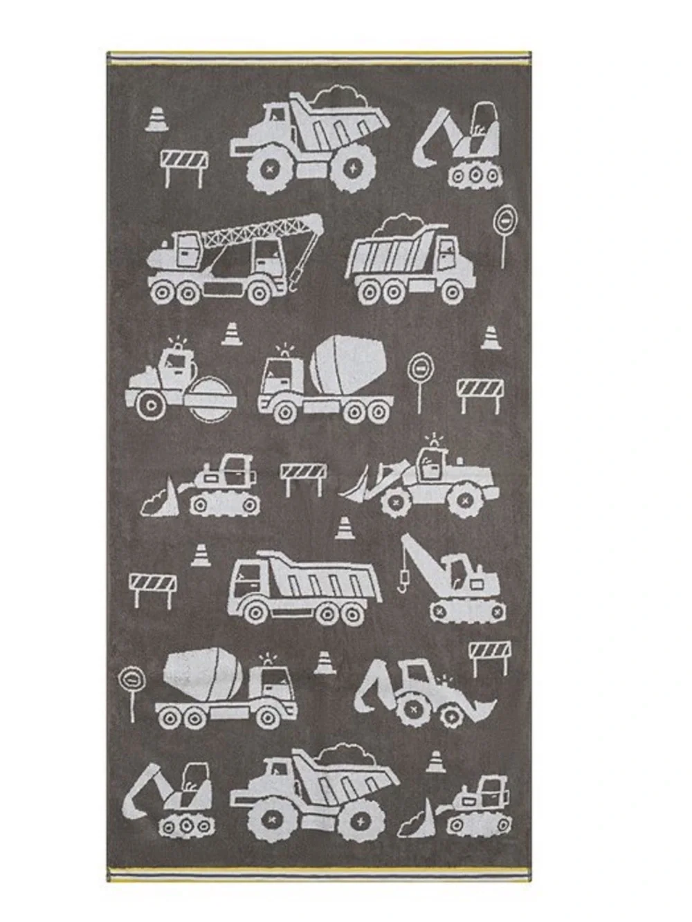 Caro Home Boys Construction Soft Cotton Towel 6pc Set 2 Bath, 2 Hand, 2 Tip